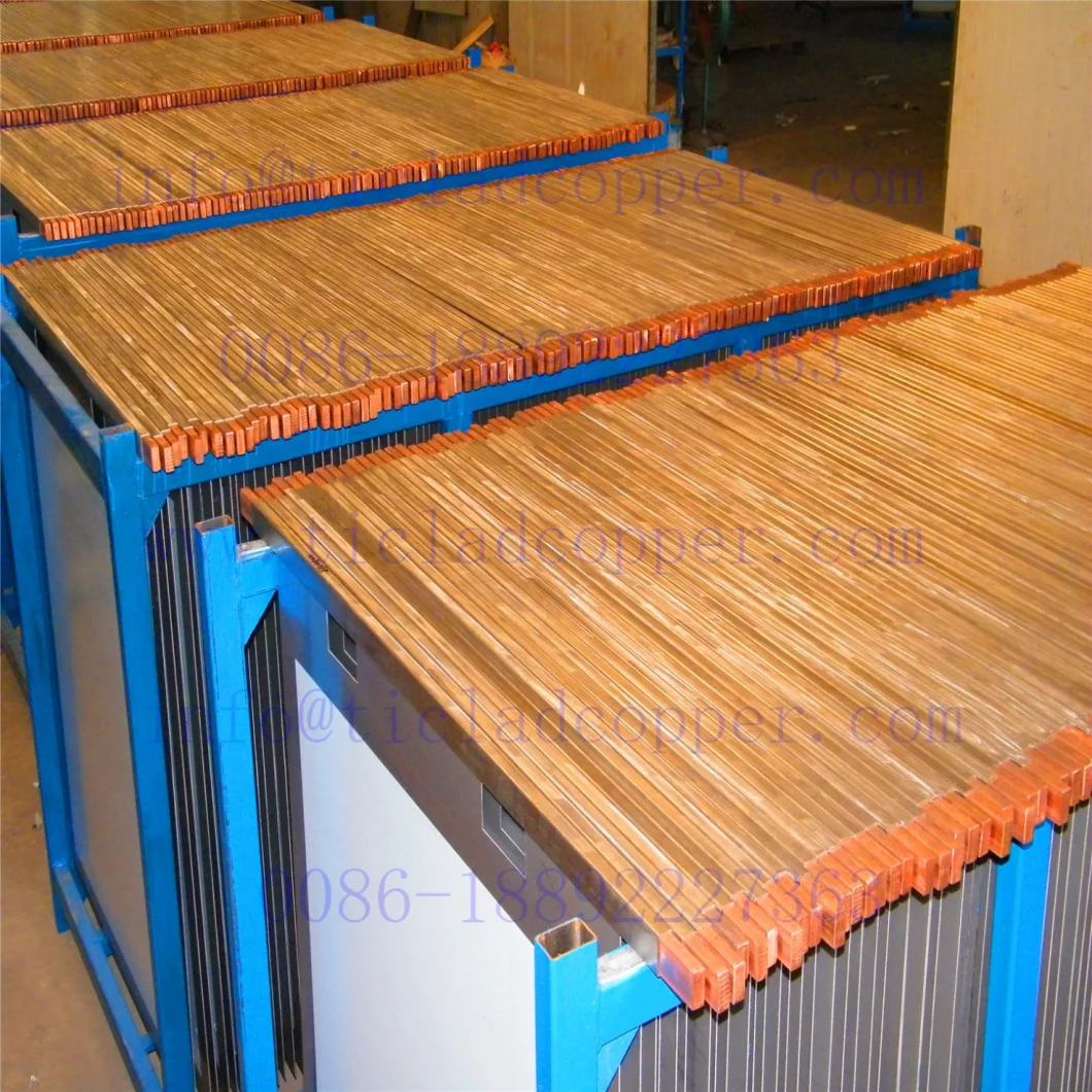 Stainless Steel Cathode Plate / Lead Clad Copper Anode Plate for Copper Electrowinning