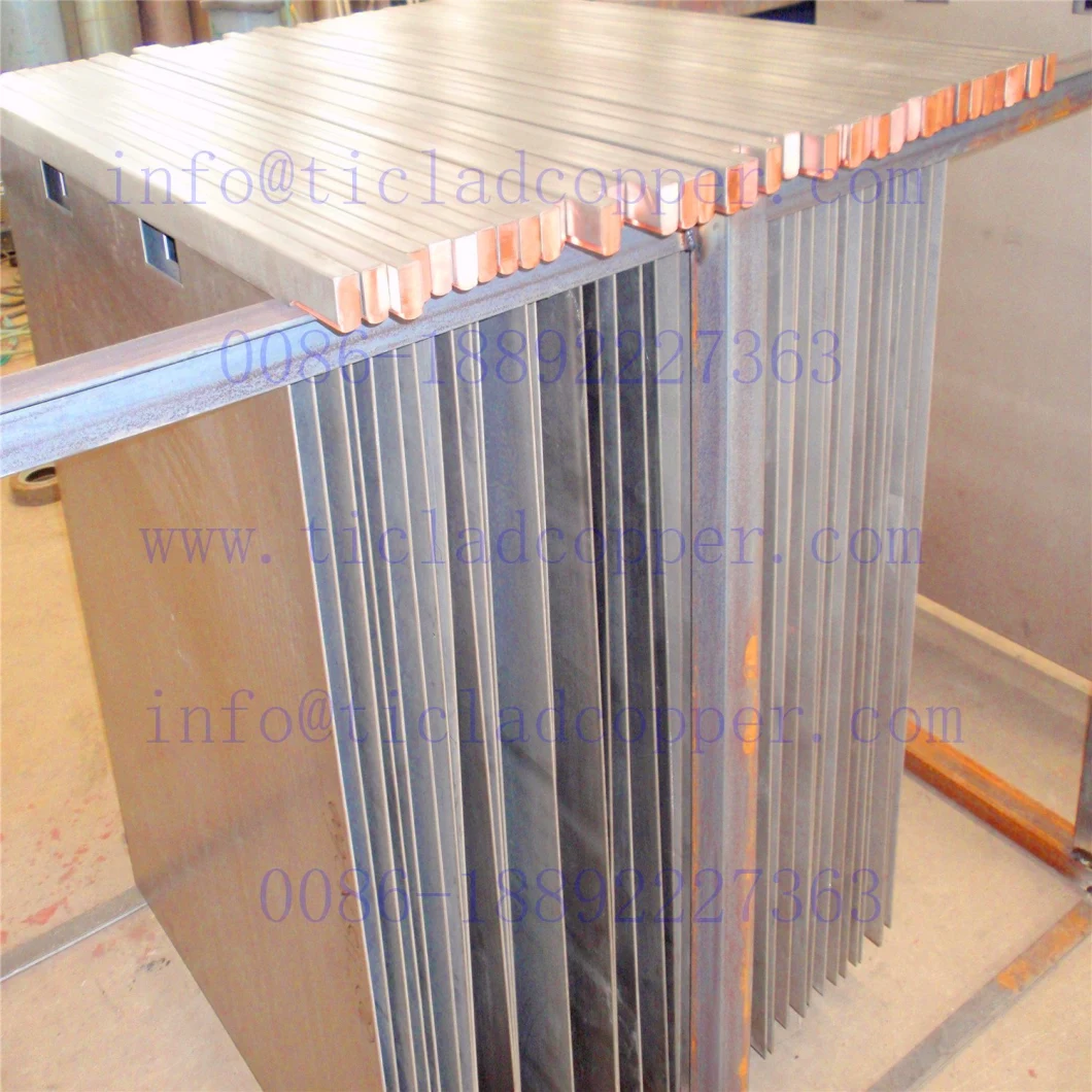 Stainless Steel Cathode Plate / Lead Clad Copper Anode Plate for Copper Electrowinning